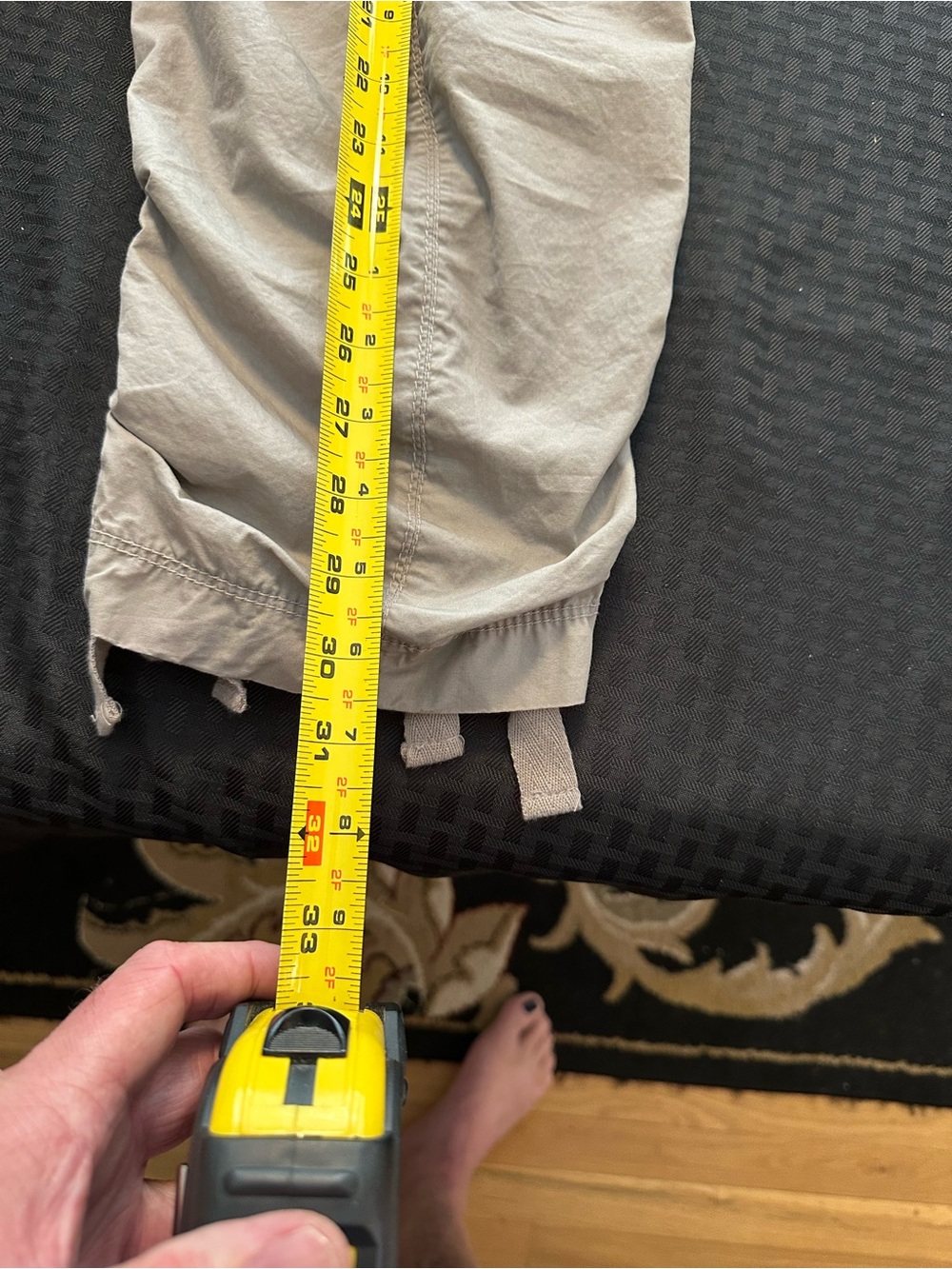 Calvin Klein Women’s  Light Beige Cargo Capri Pants - Picture 5 of 8